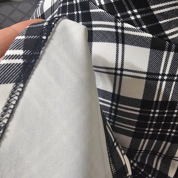 Rue21 Black and White Plaid Skater Skirt - Picture 5 of 5
